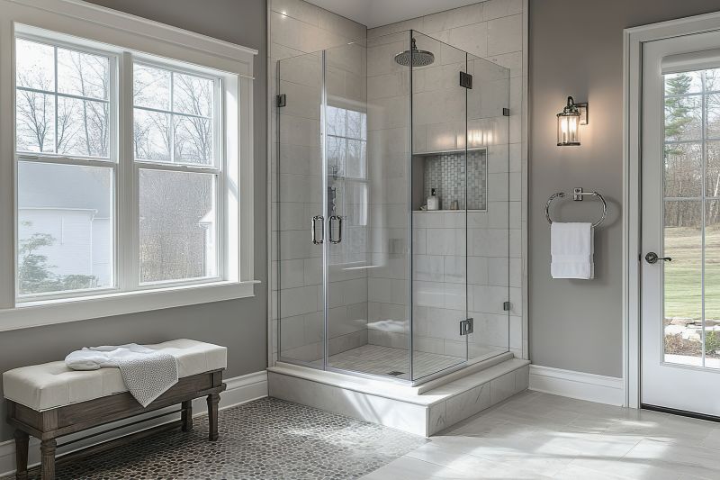 Elegant Shower with Glass Walls